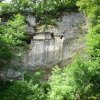 Aménagements dans la falaise à Tursac